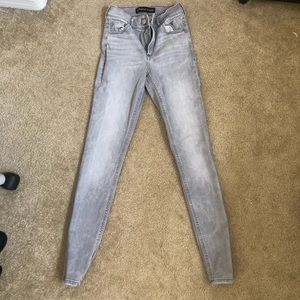 Grey Express high rise skinny jeans - 2R